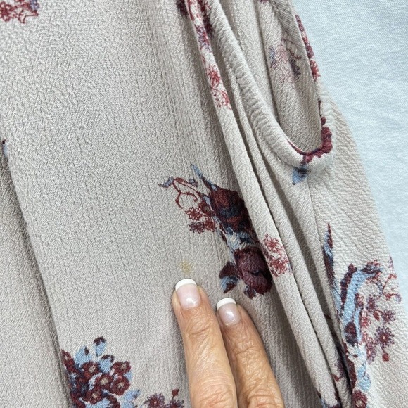 Free People Tree Swing Mini Dress Tunic S Boho Floral Lightweight Sleeveless - Picture 10 of 13